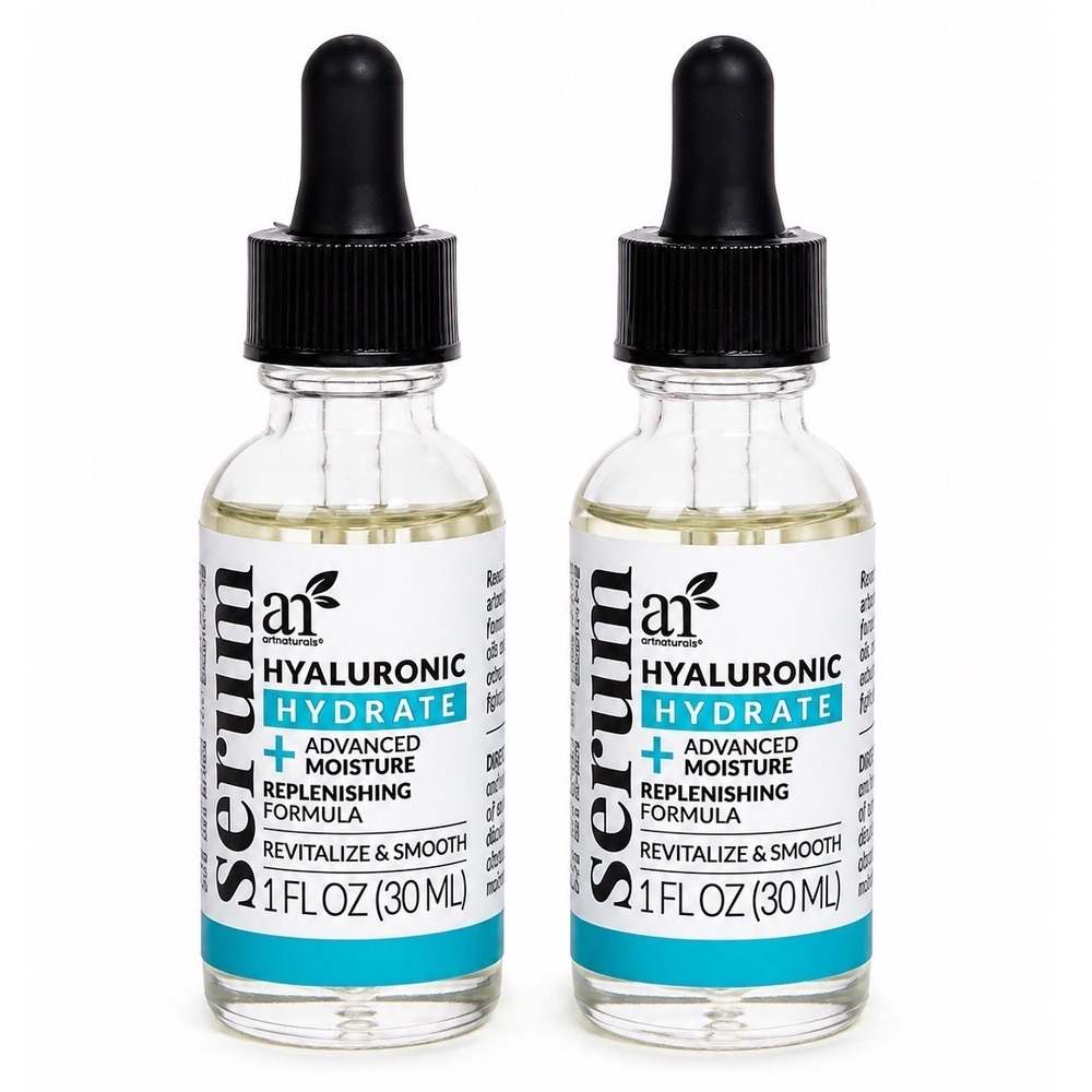 artnaturals Serum Hyaluronic Hydrate Anti Aging Moisture Face Lot 2 1 fl oz New